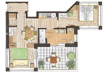 Residence a Predazzo - Bilocale 50 mq - ID foto 471