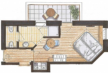 Residence a Predazzo - Studio 25 mq - ID foto 472