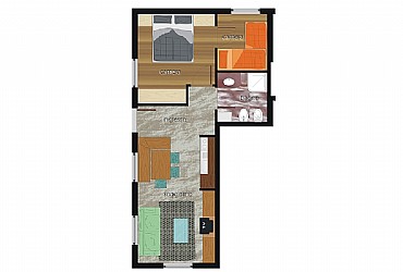Residence a Predazzo - Bilocale 50 mq - ID foto 493