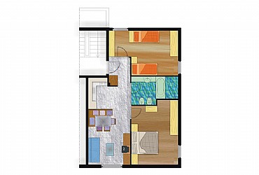 Residence a Predazzo - Trilocale 55 mq - ID foto 494